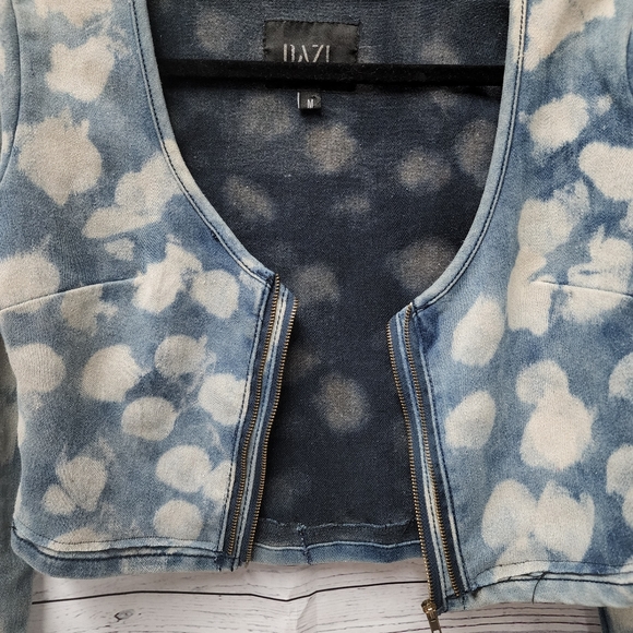 Bazi Women Shirt/Jacket Upcycle Jean Denim Cotton - Picture 4 of 9